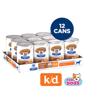 Hill's Prescription Diet k/d with Chicken Wet Dog Food 13oz