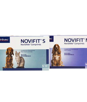 Virbac NOVIFIT ® S Cognitive Health Supplement Tablets for Small Dogs and Cats 0-22lb (10kg)