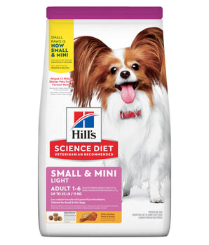 Hill's Science Diet Adult Light Small & Mini with Chicken Meal & Barley Dog Food 1.5kg