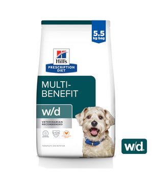 Hill's Prescription Diet w/d Multi-Benefit Dog Food 5.5kg
