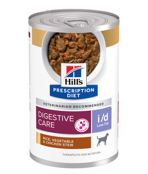 Hill's Prescription Diet i/d Low Fat Rice, Vegetable and Chicken Stew Dog Food 12.5oz