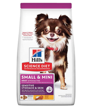 Hill's Science Diet Adult Sensitive Stomach & Skin Small & Mini Chicken Recipe Dog Food 4lbs