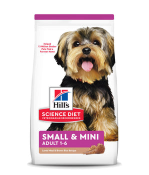 Hill's Science Diet Adult Small & Mini Lamb Meal & Brown Rice Recipe Dog Food 4.5lbs