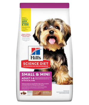 Hill's Science Diet Adult Small & Mini Lamb Meal & Brown Rice Recipe Dog Food 4.5lbs