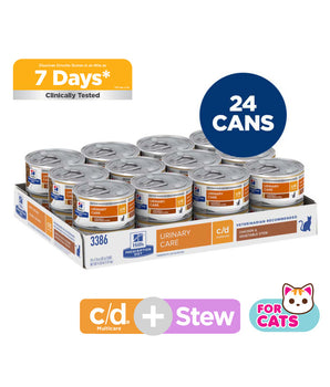 Hill's Prescription Diet c/d Multicare Chicken & Vegetable Stew Cat Food 2.9oz
