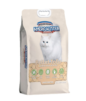 AmericaLitter Natural Tofu Cat Litter Unscented 10 Litres