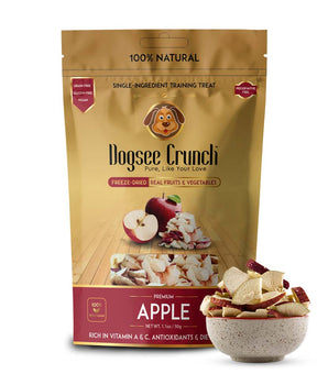 [ANY 3 FOR $9.80] Dogsee Crunch Freeze-Dried Apple Dog Treats 10g