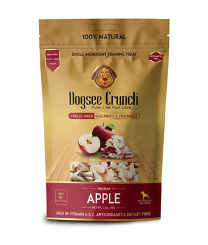 [ANY 3 FOR $9.80] Dogsee Crunch Freeze-Dried Apple Dog Treats 10g