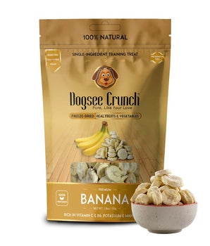 [ANY 4 FOR $13.80] Dogsee Crunch Freeze-Dried Banana Dog Treats 15g