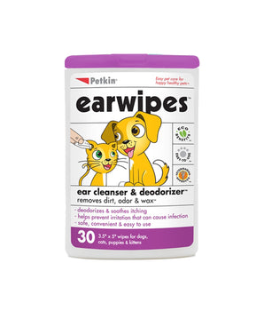[ANY 2 FOR $28] Petkin Ear Wipes 30ct