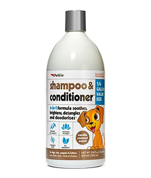 Petkin Shampoo and Conditioner Vanilla Coconut Scent 1000ml