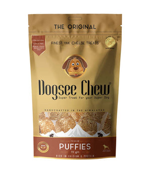 [ANY 3 FOR $24] Dogsee Chew Puffies Bite-Sized Dog Training Treats 70g
