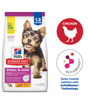 Hill's Science Diet Puppy Small & Mini Chicken & Brown Rice Recipe 1.5kg