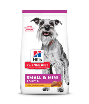 Hill's Science Diet Adult 7+ Small & Mini Chicken & Brown Rice Recipe Dog Food