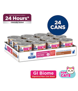 Hill's Prescription Diet Gastrointestinal Biome Stress Chicken & Vegetable Stew Cat Food 2.9oz