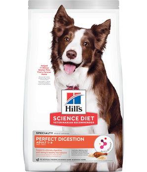 Hill's Science Diet Adult Perfect Digestion Chicken, Barley & Whole Oats Recipe Dog Food 22lbs