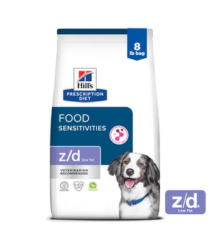 Hill's Prescription Diet z/d Low Fat Hydrolyzed Soy Recipe Dry Dog Food 8lbs