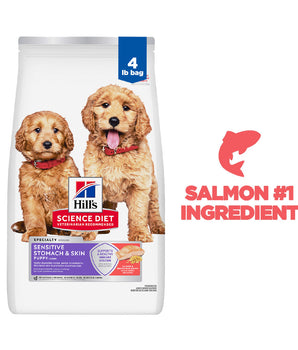 Hill's Science Diet Puppy Sensitive Stomach & Skin Salmon & Brown Rice Recipe 4lbs