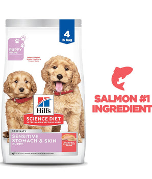 Hill's Science Diet Puppy Sensitive Stomach & Skin Salmon & Brown Rice Recipe 4lbs