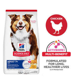 Hill's Science Diet Adult 7+ Chicken Meal, Barley & Rice Recipe Dog Food