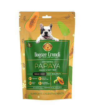 [ANY 3 FOR $9.80] Dogsee Crunch Freeze-Dried Papaya Dog Treats 10g
