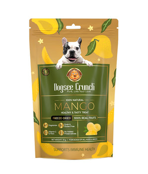 [ANY 4 FOR $13.80] Dogsee Crunch Freeze-Dried Mango Dog Treats 10g