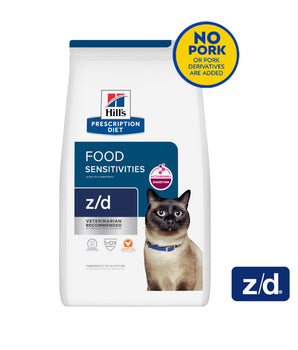 Hill's Prescription Diet z/d Skin/Food Sensitivities Cat Food 4lbs