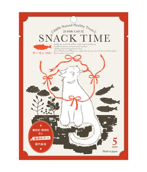 [BUY 2 FOR $12] Snack Time 100% Natural Premium Healthy Lickable Treats Salmon For Cat 10g x 5pcs