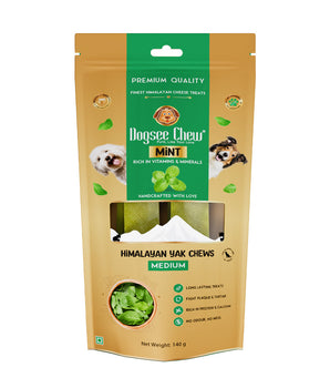[ANY 2 FOR $25] Dogsee Chew Mint Himalayan Yak Cheese Chews Medium 140g
