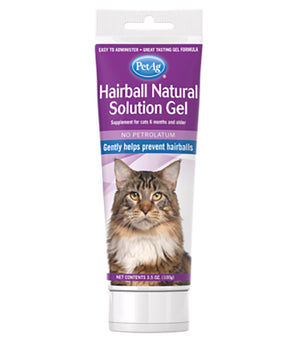 PetAg Hairball Natural Solution Gel For Cats 3.5oz