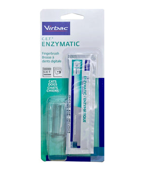 Virbac C.E.T. Fingerbrush Clear With Toothpaste