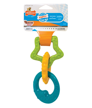 [ANY 3 AT 20%OFF] Nylabone Puppy Teething Rings Dental Dog Chew Toy Small