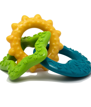 [ANY 3 AT 20%OFF] Nylabone Puppy Teething Rings Dental Dog Chew Toy Small