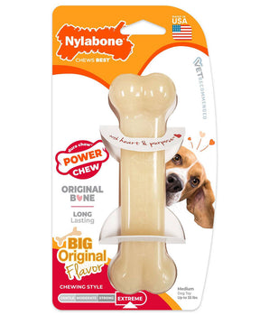 [ANY 3 AT 20%OFF] Nylabone Power Chew Durable Dog Chew Toy Petite / Regular / Wolf