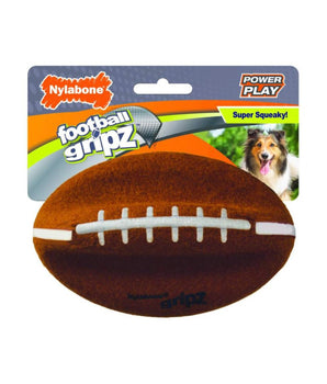 [ANY 3 AT 20%OFF] Nylabone Power Play Dog Football Gripz