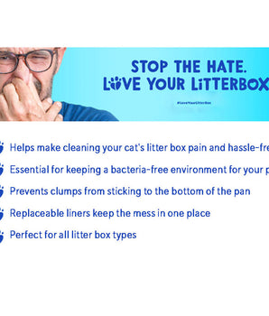 Petmate Hi-Back Cat Litter Pan Liners Jumbo 8s